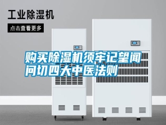 行業新聞購買除濕機須牢記望聞問切四大中醫法則