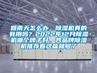企業新聞回南天怎么辦，除濕機真的有用嗎？2022年12月除濕機哪個牌子好，各品牌除濕機推薦看這篇就夠了