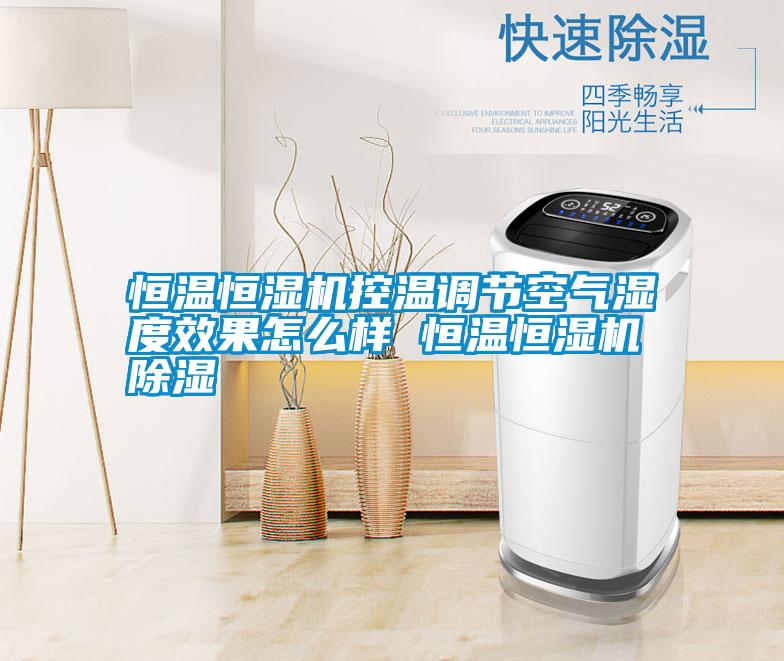 恒溫恒濕機控溫調節空氣濕度效果怎么樣 恒溫恒濕機除濕
