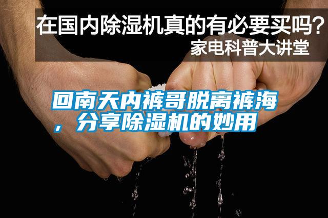 回南天內褲哥脫離褲海，分享除濕機的妙用