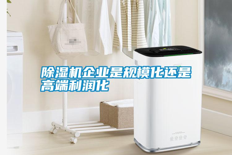 除濕機企業是規模化還是高端利潤化