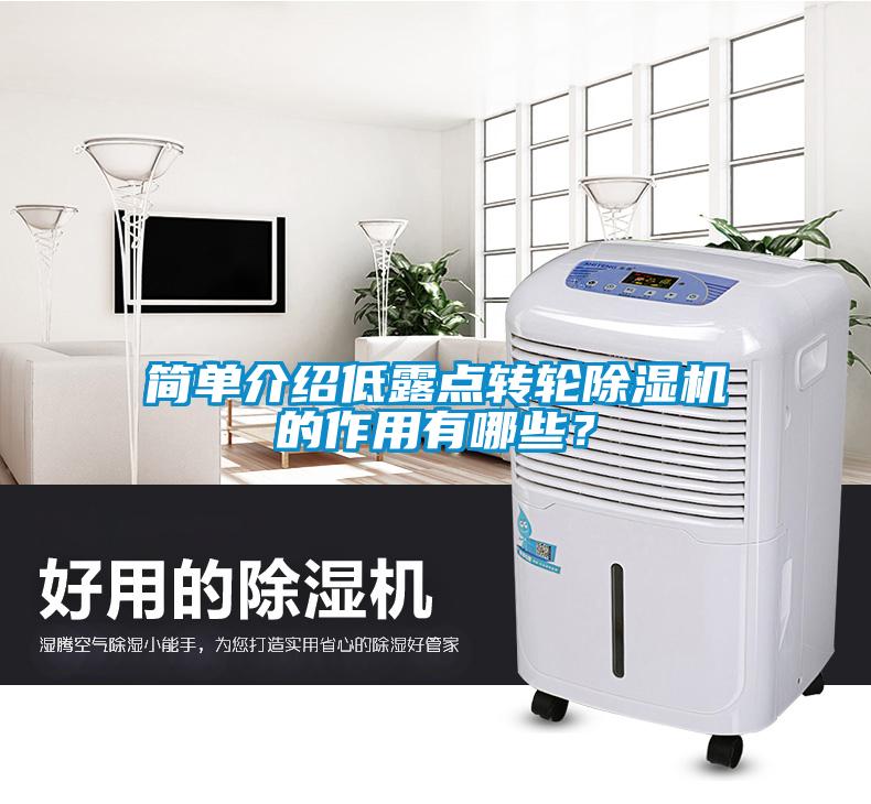 簡單介紹低露點轉(zhuǎn)輪除濕機的作用有哪些？