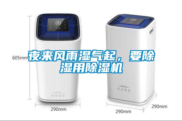 夜來風雨濕氣起，要除濕用除濕機
