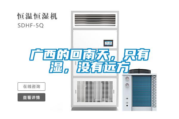 廣西的回南天，只有濕，沒有遠方