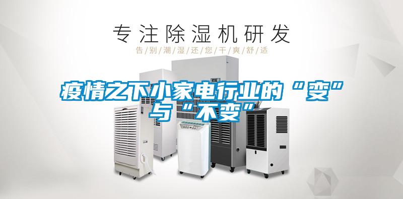 疫情之下小家電行業的“變”與“不變”