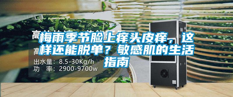 梅雨季節臉上癢頭皮癢，這樣還能脫單？敏感肌的生活指南