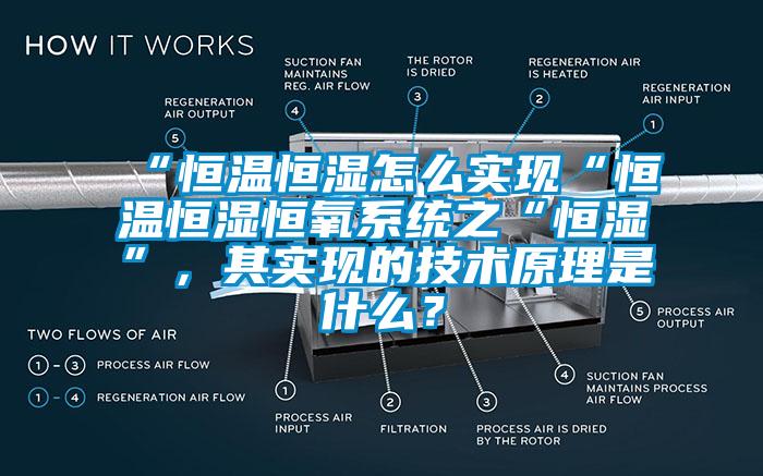 “恒溫恒濕怎么實(shí)現(xiàn)“恒溫恒濕恒氧系統(tǒng)之“恒濕”，其實(shí)現(xiàn)的技術(shù)原理是什么？