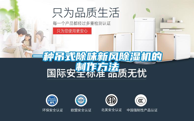 一種吊式除味新風除濕機的制作方法