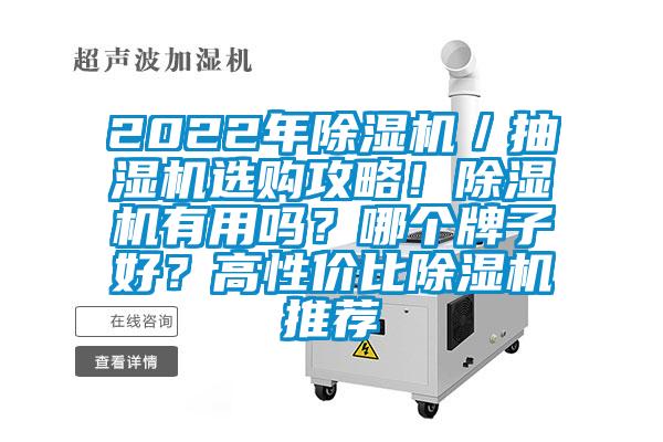 2022年除濕機／抽濕機選購攻略！除濕機有用嗎？哪個牌子好？高性價比除濕機推薦