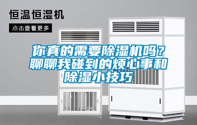 你真的需要除濕機嗎？聊聊我碰到的煩心事和除濕小技巧