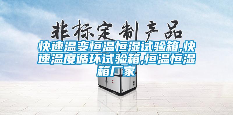 快速溫變恒溫恒濕試驗箱,快速溫度循環試驗箱,恒溫恒濕箱廠家