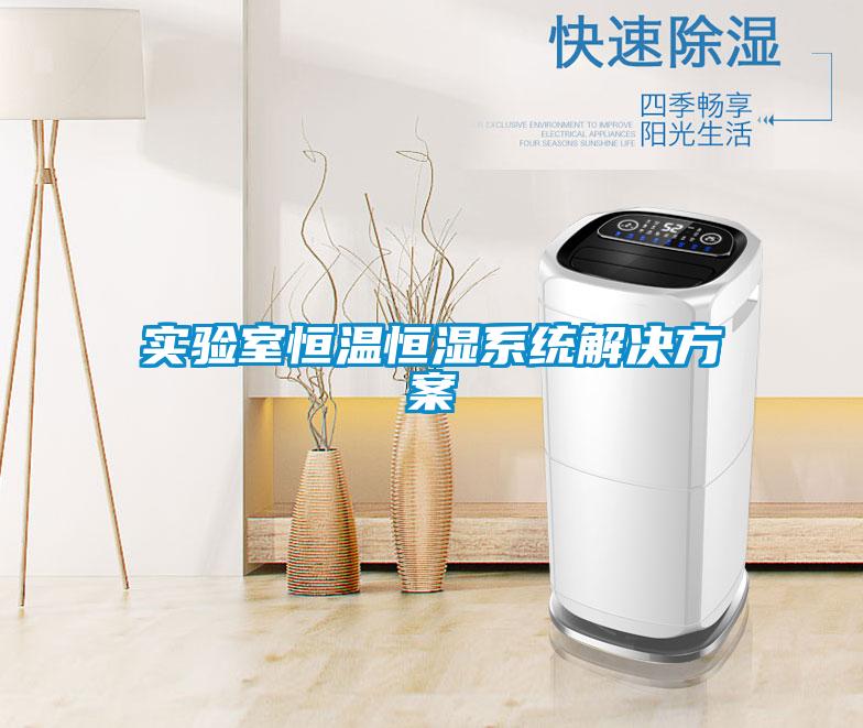 實驗室恒溫恒濕系統解決方案