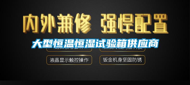 大型恒溫恒濕試驗箱供應商