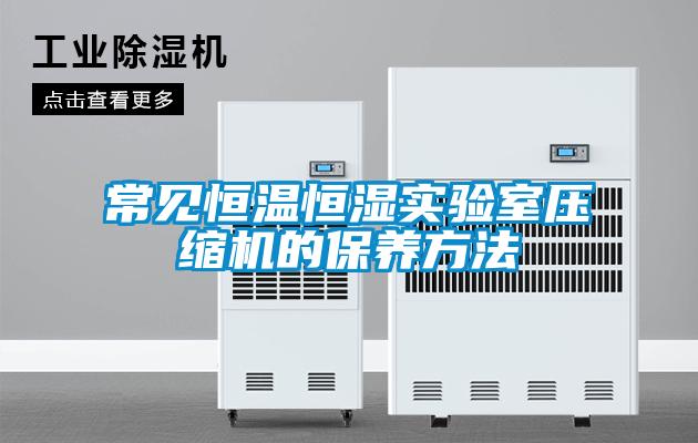 常見恒溫恒濕實驗室壓縮機的保養方法