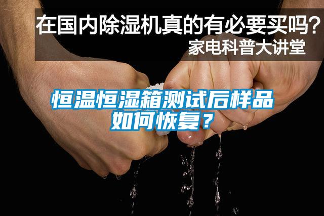 恒溫恒濕箱測(cè)試后樣品如何恢復(fù)？