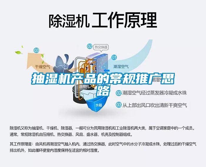 抽濕機產品的常規推廣思路