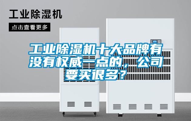 工業除濕機十大品牌有沒有權威一點的，公司要買很多？