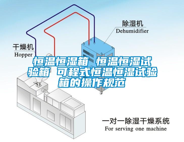 恒溫恒濕箱 恒溫恒濕試驗箱 可程式恒溫恒濕試驗箱的操作規范