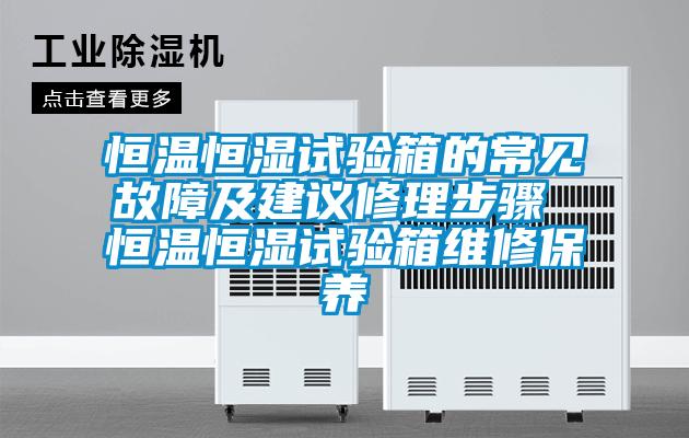 恒溫恒濕試驗箱的常見故障及建議修理步驟 恒溫恒濕試驗箱維修保養(yǎng)
