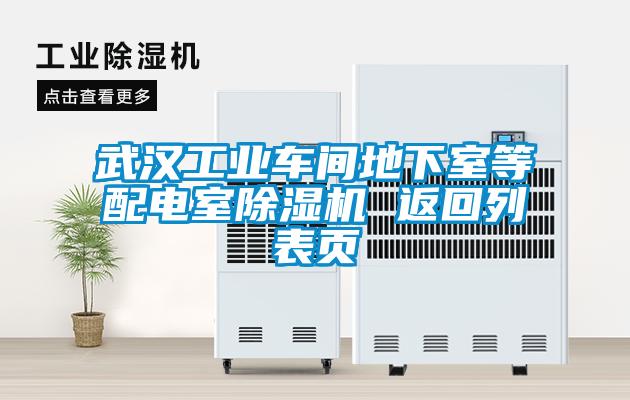 武漢工業(yè)車間地下室等配電室除濕機(jī) 返回列表頁(yè)