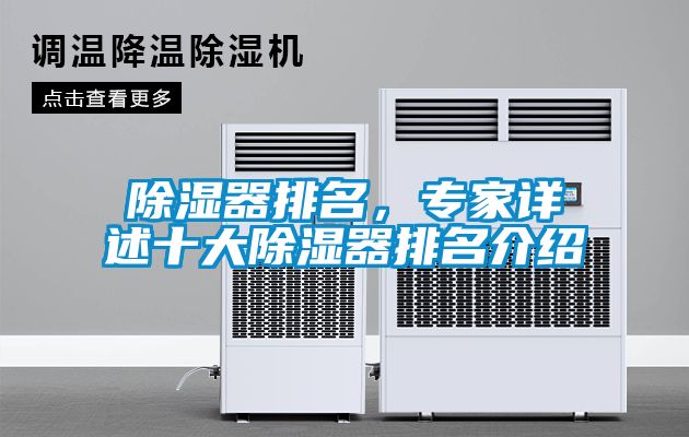 除濕器排名，專家詳述十大除濕器排名介紹