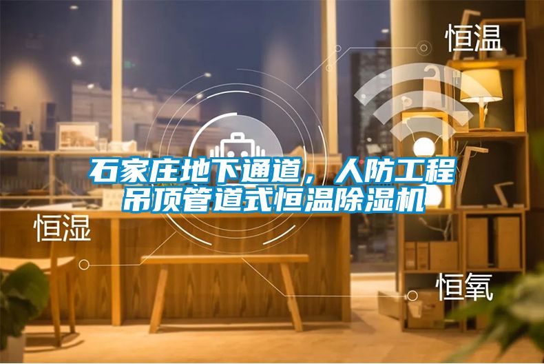 石家莊地下通道，人防工程吊頂管道式恒溫除濕機(jī)