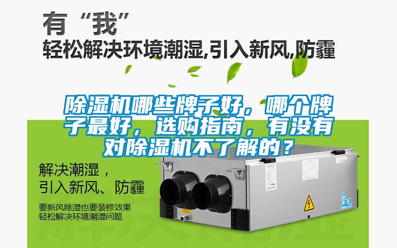 除濕機哪些牌子好，哪個牌子最好，選購指南，有沒有對除濕機不了解的？