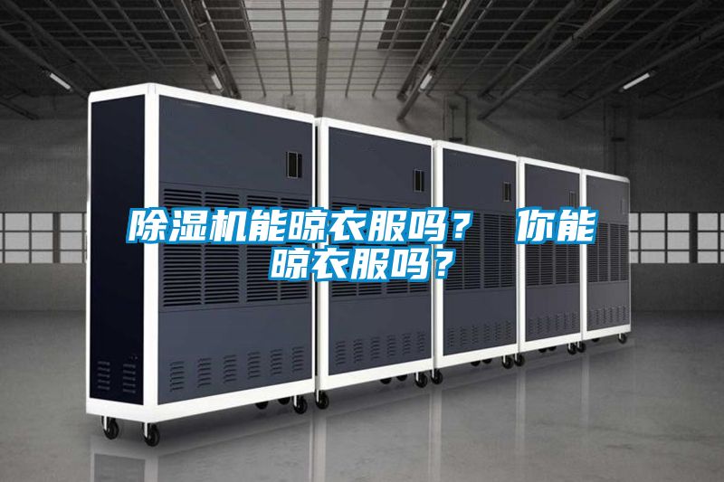 除濕機能晾衣服嗎？ 你能晾衣服嗎？