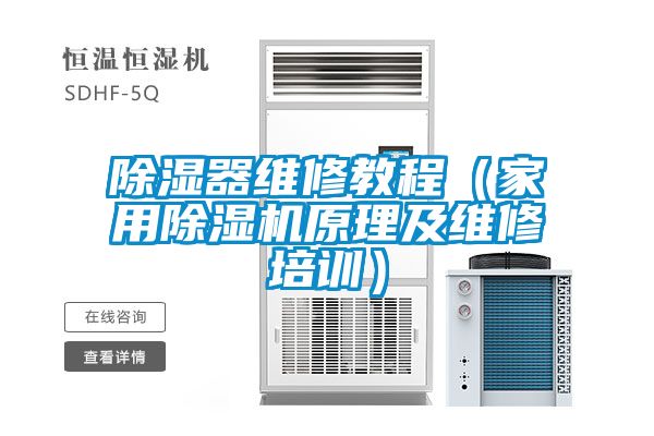 除濕器維修教程（家用除濕機原理及維修培訓）