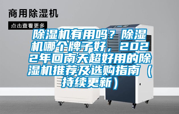 除濕機有用嗎？除濕機哪個牌子好，2022年回南天超好用的除濕機推薦及選購指南（持續(xù)更新）