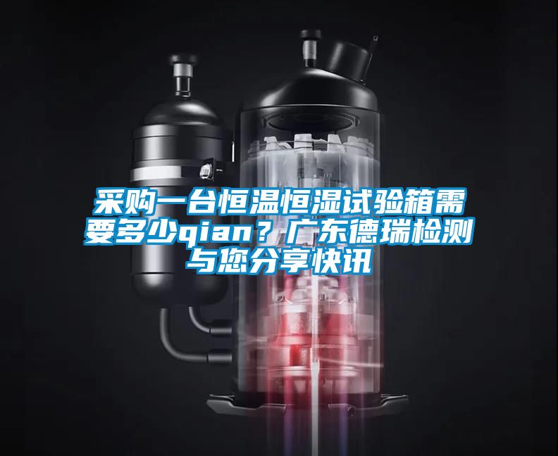 采購一臺(tái)恒溫恒濕試驗(yàn)箱需要多少qian？廣東德瑞檢測與您分享快訊