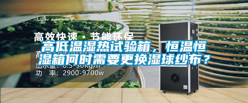 高低溫濕熱試驗箱，恒溫恒濕箱何時需要更換濕球紗布？