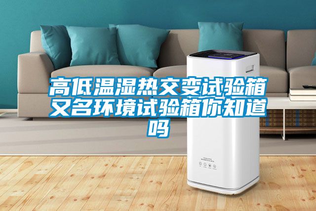 高低溫濕熱交變試驗箱又名環境試驗箱你知道嗎