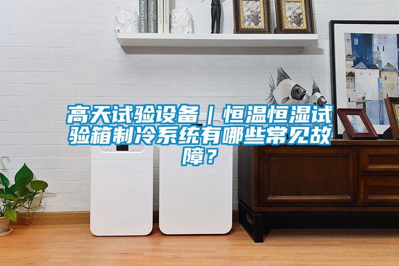 高天試驗設(shè)備｜恒溫恒濕試驗箱制冷系統(tǒng)有哪些常見故障？