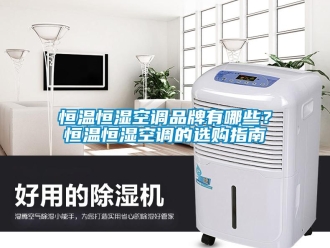 知識百科恒溫恒濕空調品牌有哪些？恒溫恒濕空調的選購指南