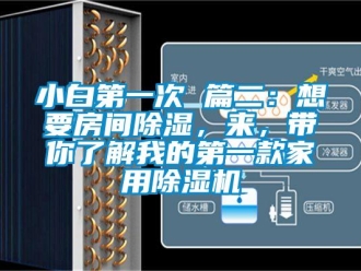 常見問題小白第一次 篇二：想要房間除濕，來，帶你了解我的第一款家用除濕機