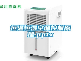 知識百科恒溫恒濕空調控制原理.pptx