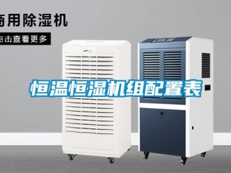 知識百科恒溫恒濕機組配置表